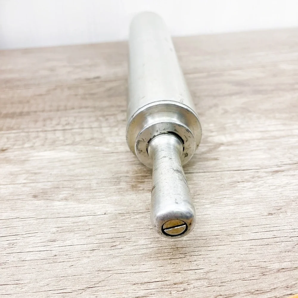 Vintage Stainless Steel Rolling Pin‎ Pastry Pizza Farmhouse Kitchen Decor